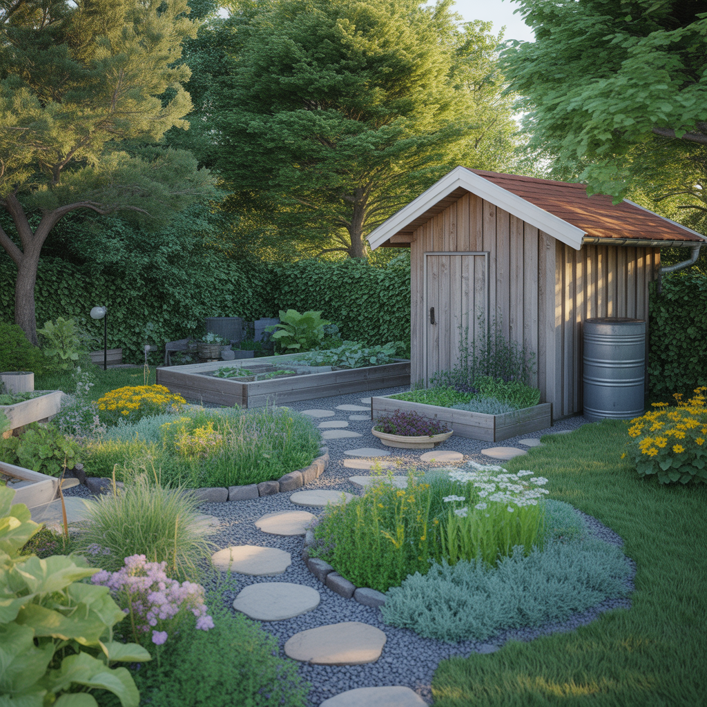 12.Hur skapar du en naturlig och hallbar tradgardsdesign