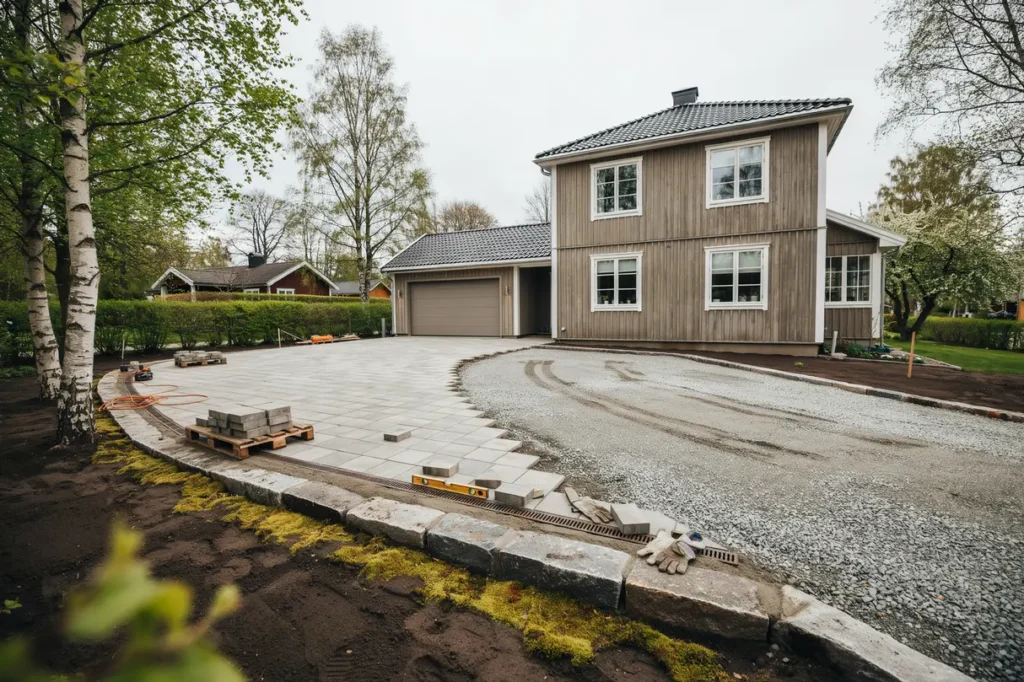 l gga om garageuppfarten material dr nering och h llbara l sningar f r svenska villa gare