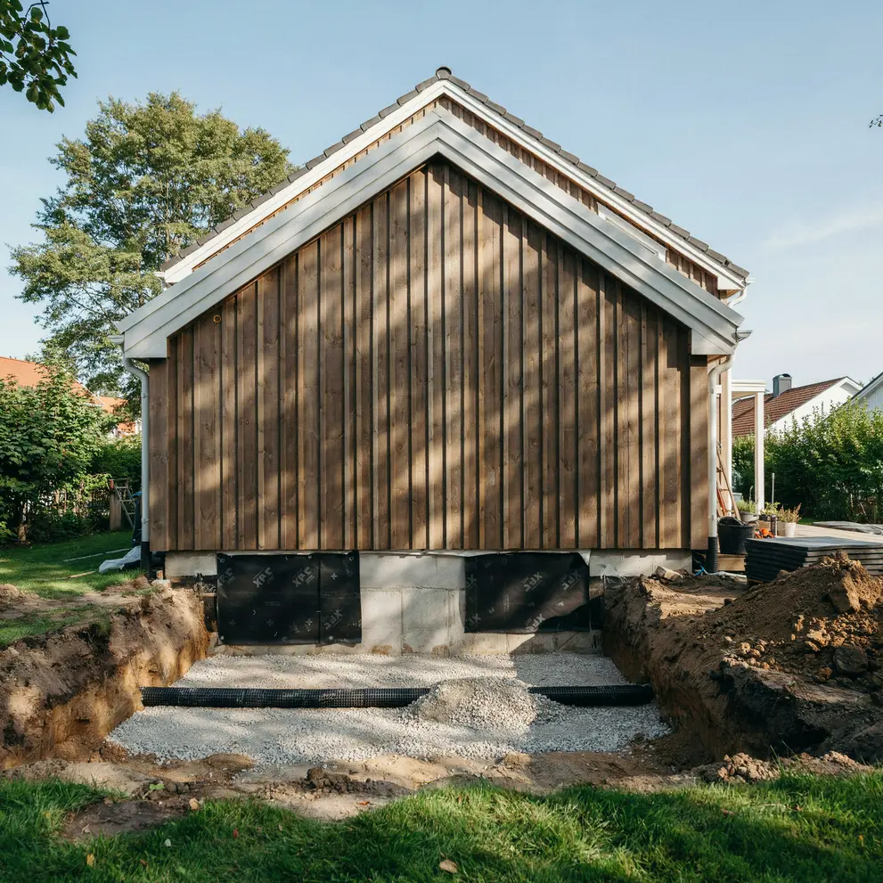 dranering husgrund isolera kallare hisings backa goteborg